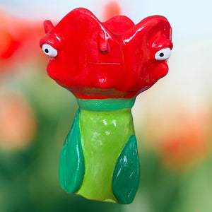 Red Tulip Tea-light Candle Holder