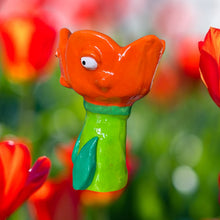Load image into Gallery viewer, Orange Tulip Tea-light Candle Holder
