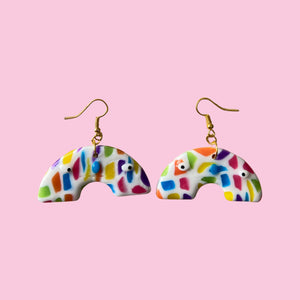 Stained Glass Arch Earrings (thicker)