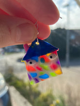 Load image into Gallery viewer, Stained Glass House Earrings
