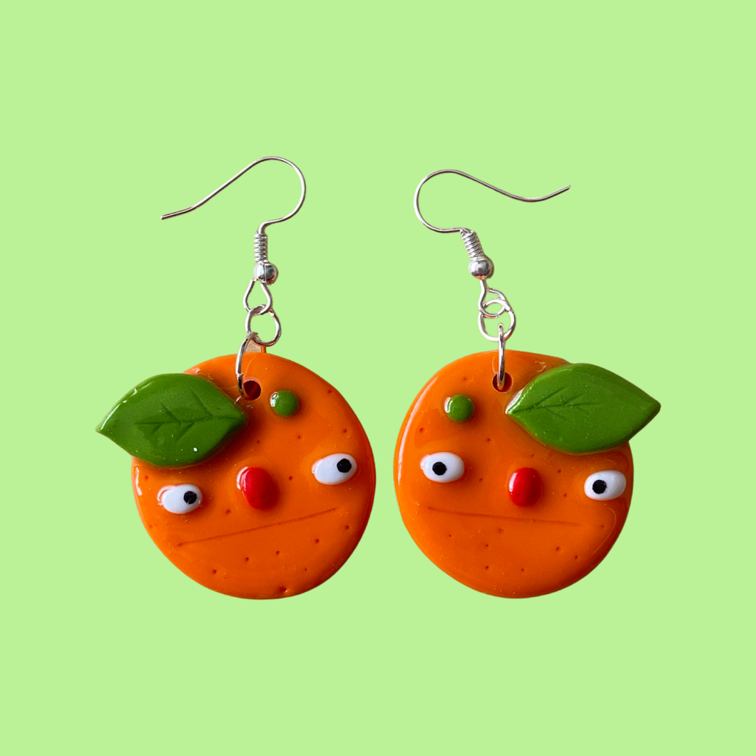 Ponky Glossy Oranges earrings
