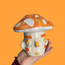 Load image into Gallery viewer, Sunset Mushroom Pot with Candle Holder Lid (One-Off)
