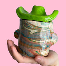 Load image into Gallery viewer, Multi Swirl Marble Cowboy (one-off)

