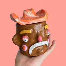 Load image into Gallery viewer, Beachy Marble Hat Cowboy (one-off)

