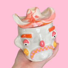 Load image into Gallery viewer, Pink Checker Tash n Marble Hat Cowboy (one-off)
