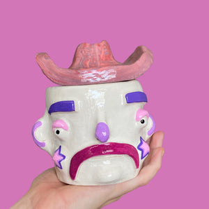 Purple Marble Hat Cowboy (one-off)