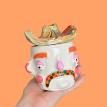 Load image into Gallery viewer, Multi Checker Tash n Marble Hat Cowboy (one-off)

