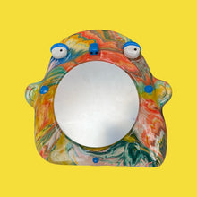 Load image into Gallery viewer, Stand-Up Mirror in Bright Multi-Colour Marble (One-off)
