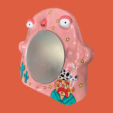 Load image into Gallery viewer, Pink Vibin Cow-Boy Stand-Up Mirror (One-off)
