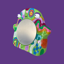 Load image into Gallery viewer, Groovin Stand-Up Mirror in Green (One-off)
