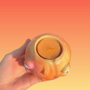 The Peach Candle Holder