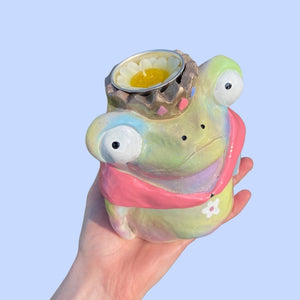Spring Gradient Frog Tea-Light Holder