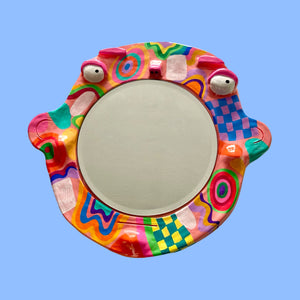 Funky Pink BIG Ponky Wall Mirror (One-Off)