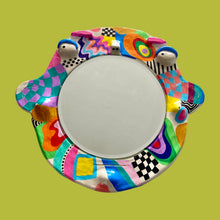 Load image into Gallery viewer, Groovy Multi Checkerboard BIG Ponky Wall Mirror (One-Off)
