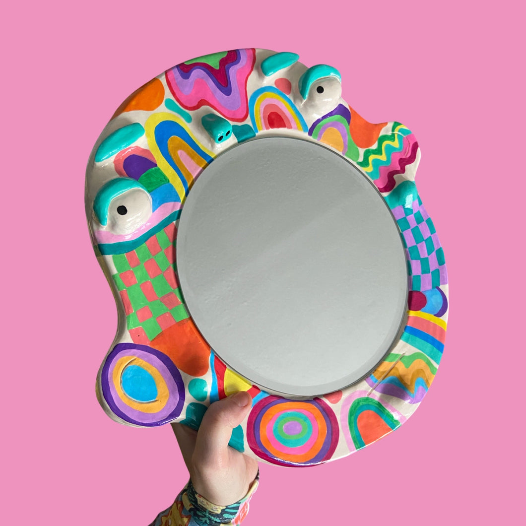 Funky Multi BIG Ponky Wall Mirror (One-Off)