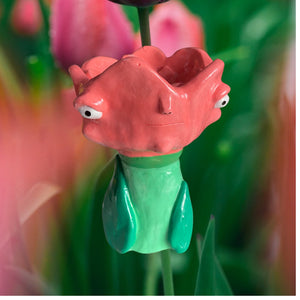 Pink Tulip Tea-light Candle Holder