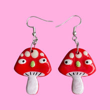 Load image into Gallery viewer, Mushroom Earrings
