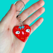 Load image into Gallery viewer, Ponky Strawberry Keyring
