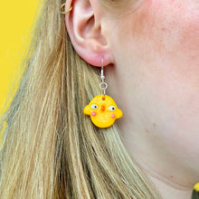 Load image into Gallery viewer, Yellow Ponky Face Earrings
