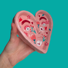 Load image into Gallery viewer, One-Off Floral Valentine Heart Dish
