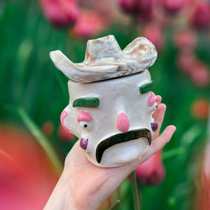 One of a kind Cow-Boy/Gal Pots (sold out)