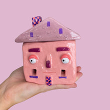 Load image into Gallery viewer, Lilac Checkerboard Incense House
