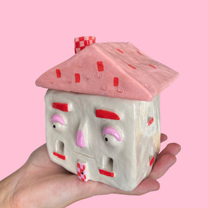 Pink Checkerboard Incense House