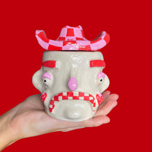 Load image into Gallery viewer, Checkerboard Cowboy in Strawberries &amp; Cream
