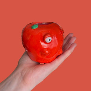 Red Apple Candle Holder