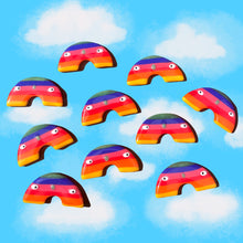 Load image into Gallery viewer, Ponky Rainbow Earrings
