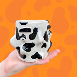 Cow-Print Pot