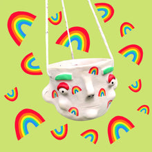 Load image into Gallery viewer, Rainbow Hanging Pot
