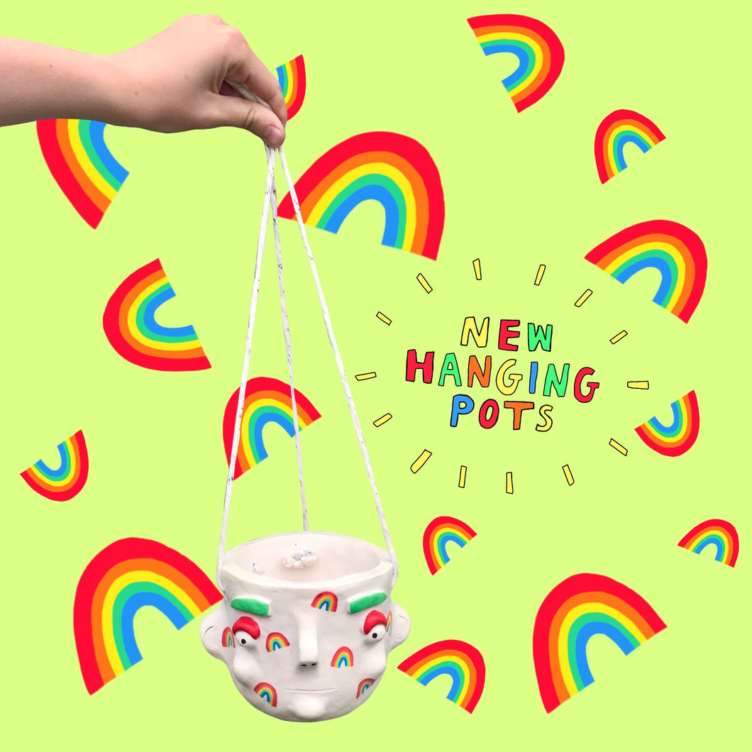 Rainbow Hanging Pot